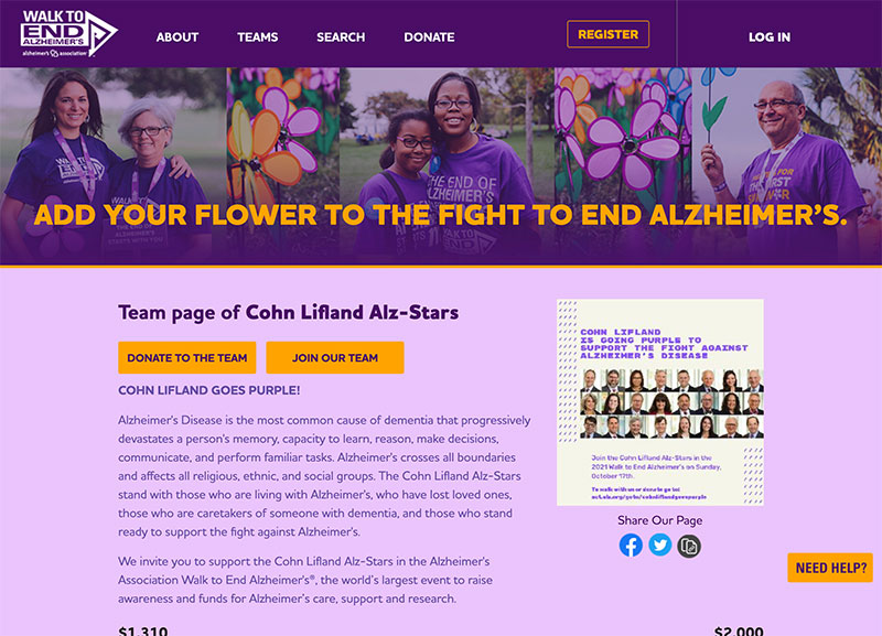 Bergen/Passaic Walk to End Alzheimer's