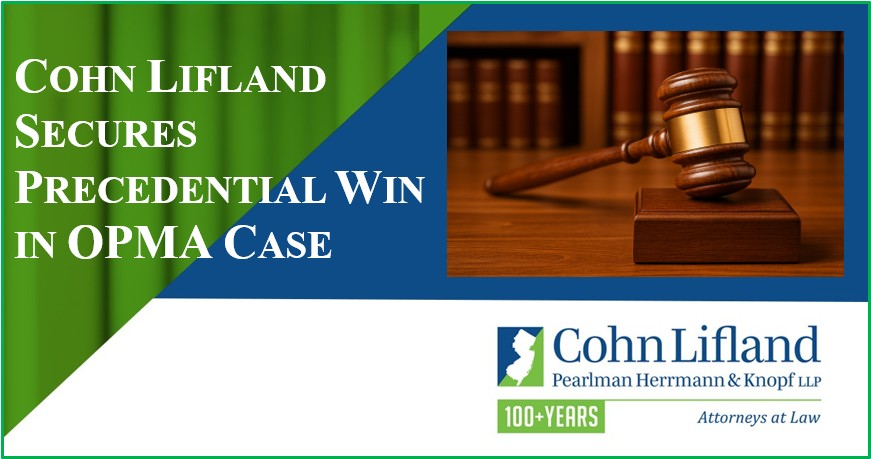 Photo for Cohn Lifland Secures Precedential Win in OPMA Case
