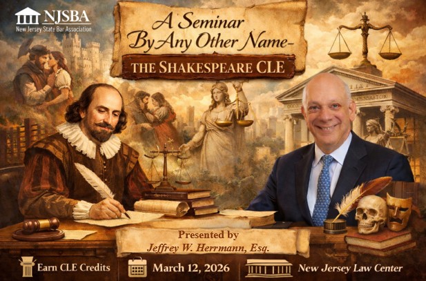 Photo for Cohn Lifland Partner Jeffrey Herrmann to Present Unique CLE Seminar on Shakespeare and the Law